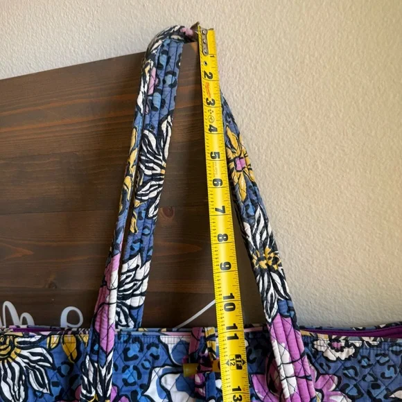 Vera Bradley Blue Floral Tote - Picture 4 of 7